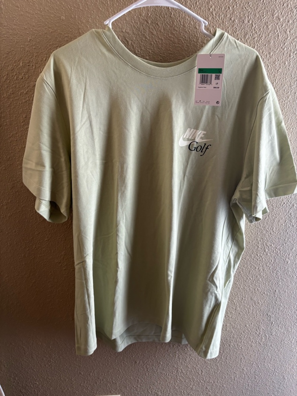 Nike Pale Green Golf Short Sleeve Crew Tee